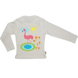 Oekologisk_Fairtrade_T shirt_med_flamingoprint_1