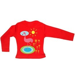  Oekologisk_Fairtrade_T shirt_med_flamingoprint_1