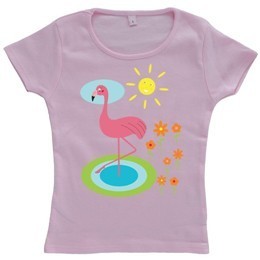 Feminin og økologisk T-Shirt med print_1