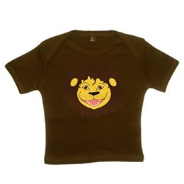 Økologisk_Baby_T-Shirt_Khaki Løve_1