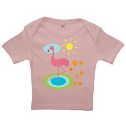 Økologisk_Baby_T-Shirt_pink_Flamingo_1